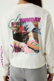 GARCIA Girls Teens T-shirt Long Sleeve Off White