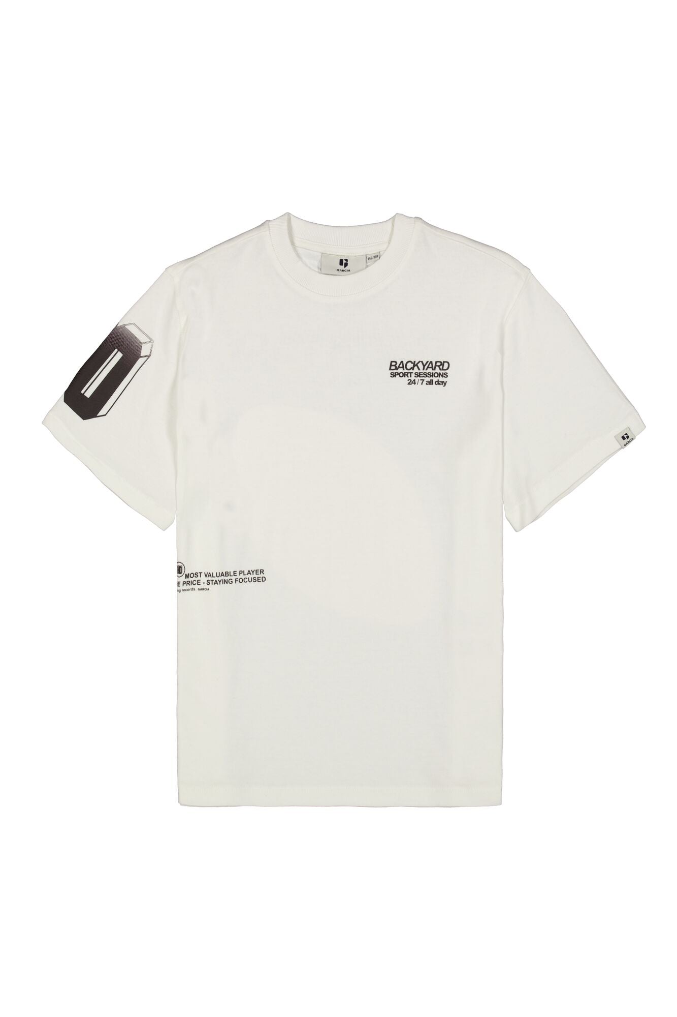 GARCIA Boys Teens T-shirt Short Sleeve Off White
