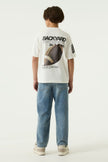 GARCIA Boys Teens T-shirt Short Sleeve Off White