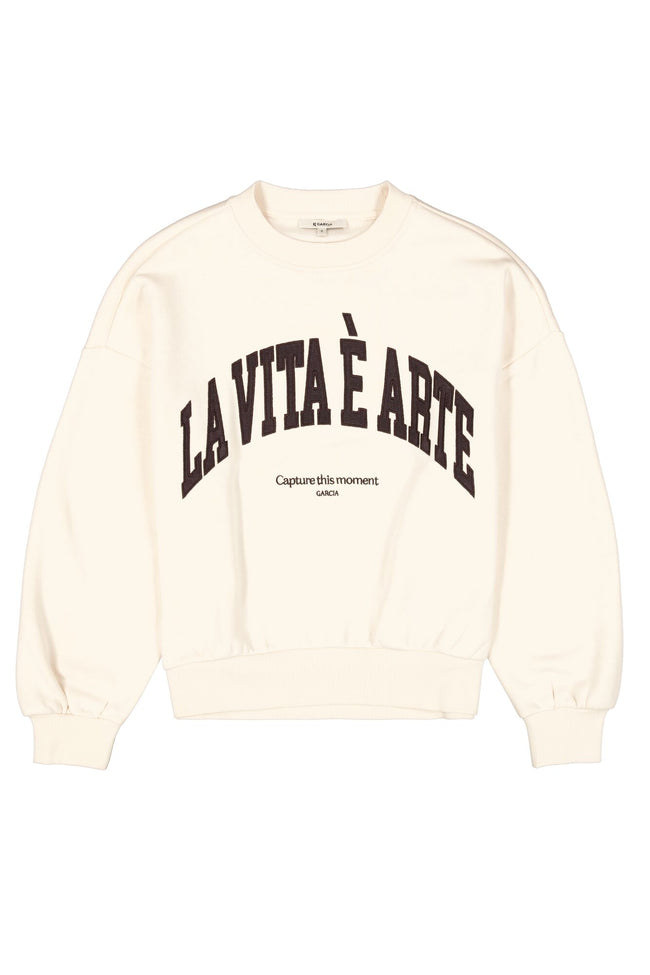 GARCIA Ladies Sweater Whitecap