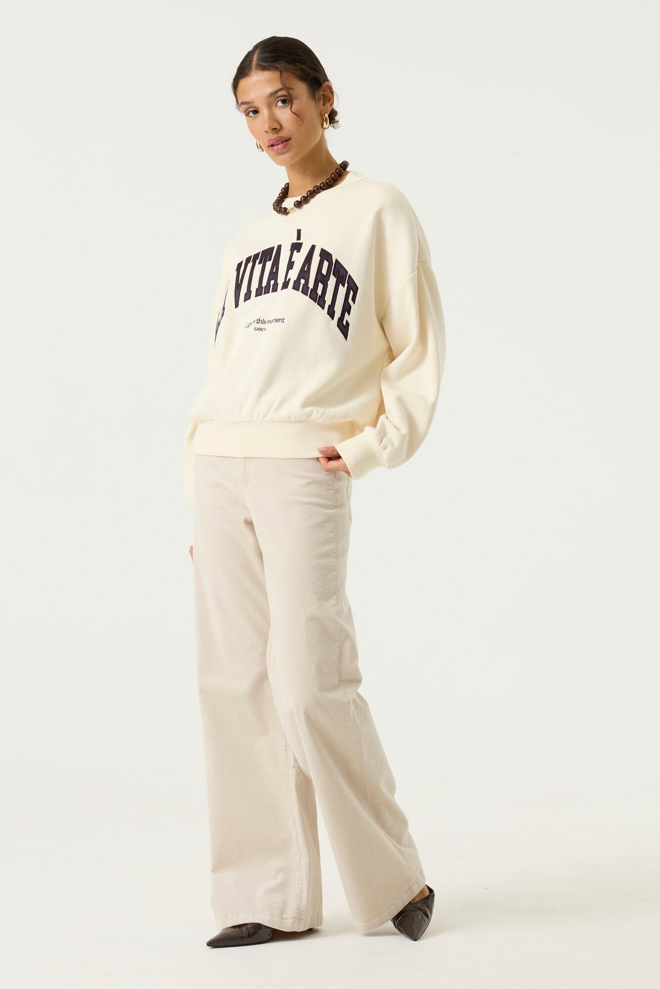 GARCIA Ladies Sweater Whitecap