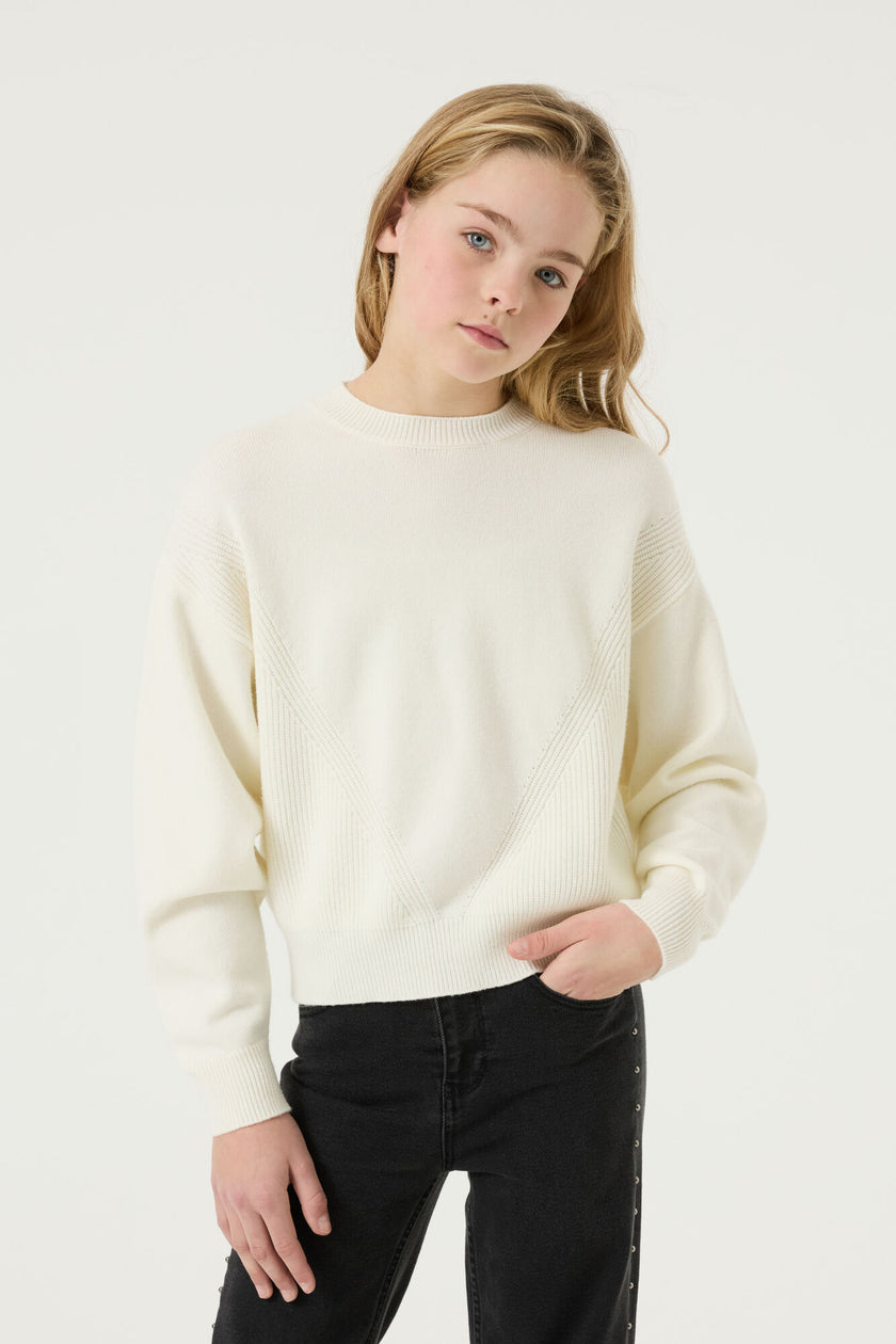 GARCIA Girls Teens Pullover Off White