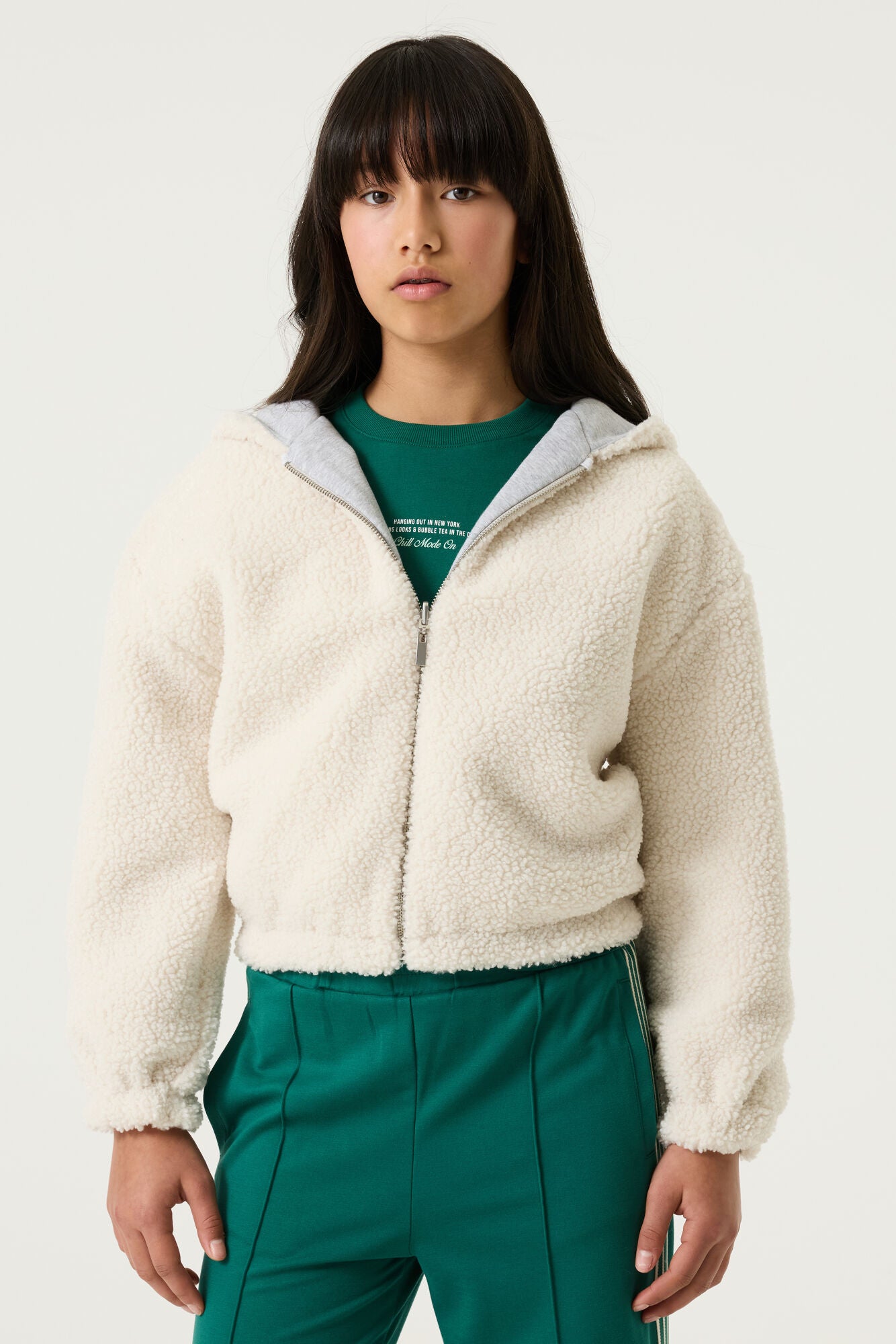 GARCIA Girls Teens Cardigan Sweat Off White
