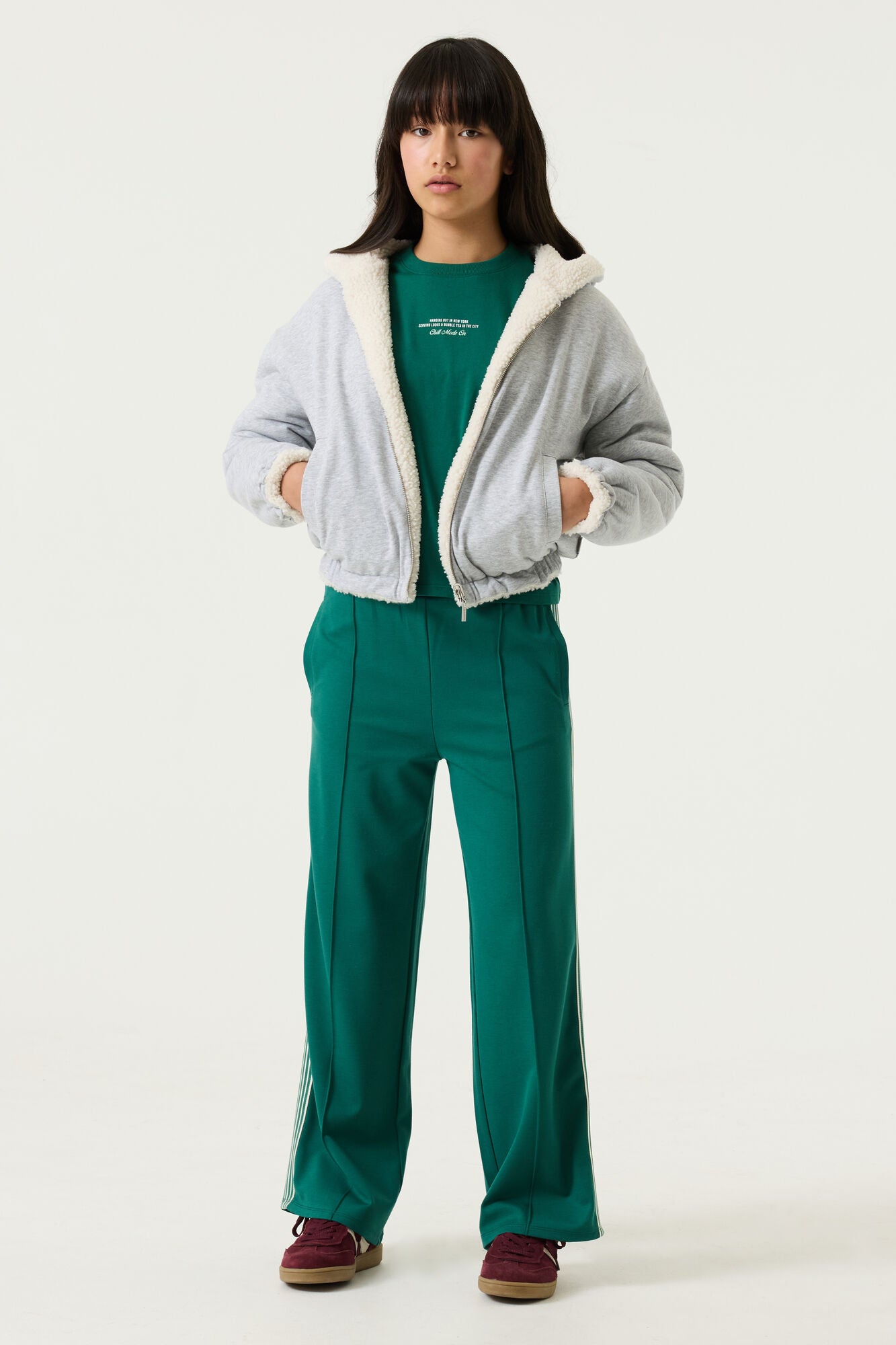 GARCIA Girls Teens Cardigan Sweat Off White