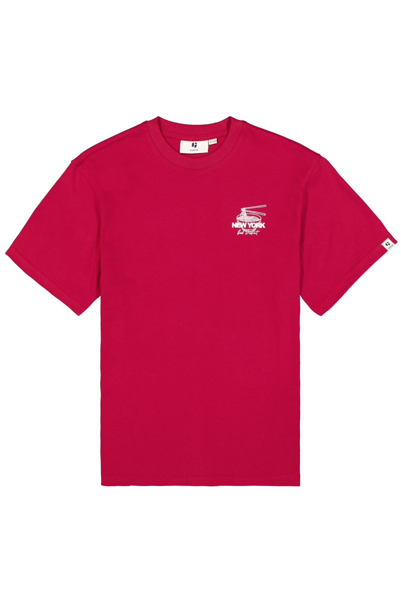 GARCIA Boys Teens T-shirt Short Sleeve Red Flame