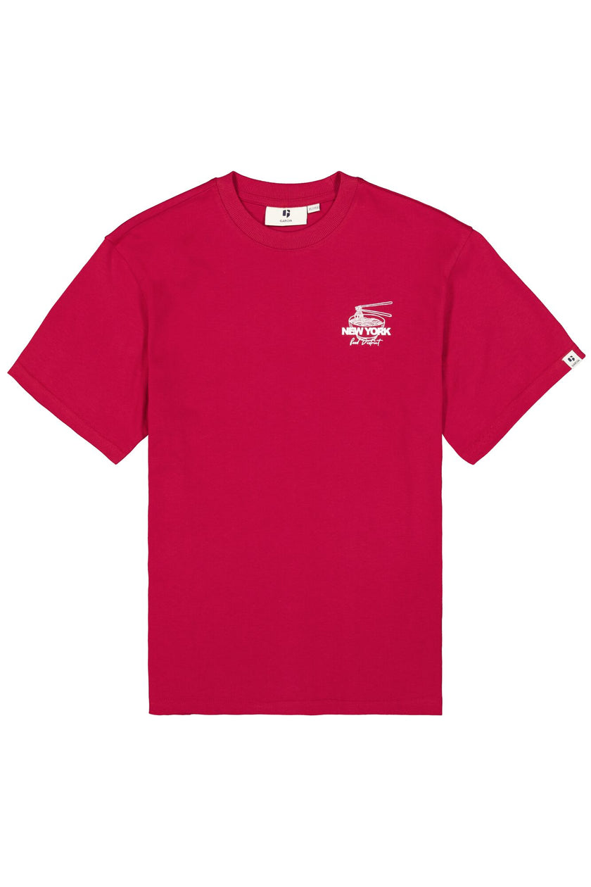GARCIA Boys Teens T-shirt Short Sleeve Red Flame