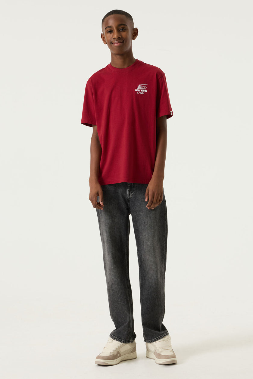 GARCIA Boys Teens T-shirt Short Sleeve Red Flame