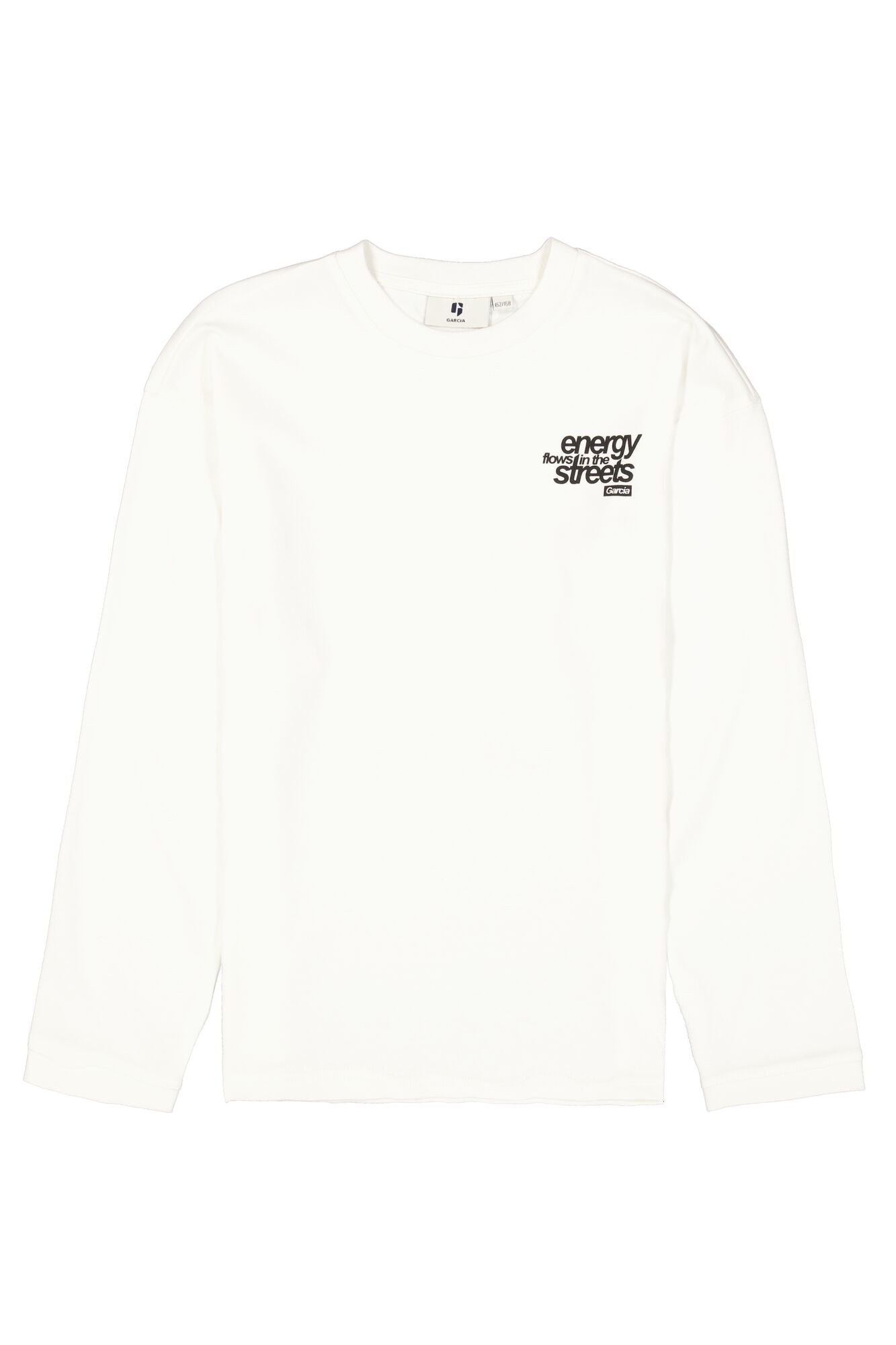 GARCIA Boys Teens T-shirt Long Sleeve Off White