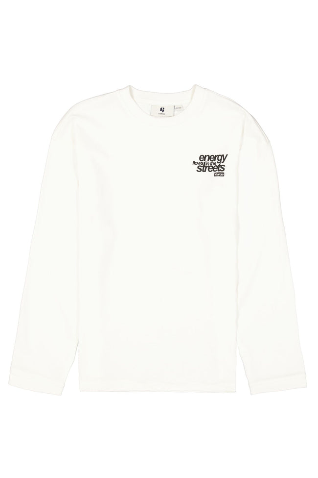 GARCIA Boys Teens T-shirt Long Sleeve Off White