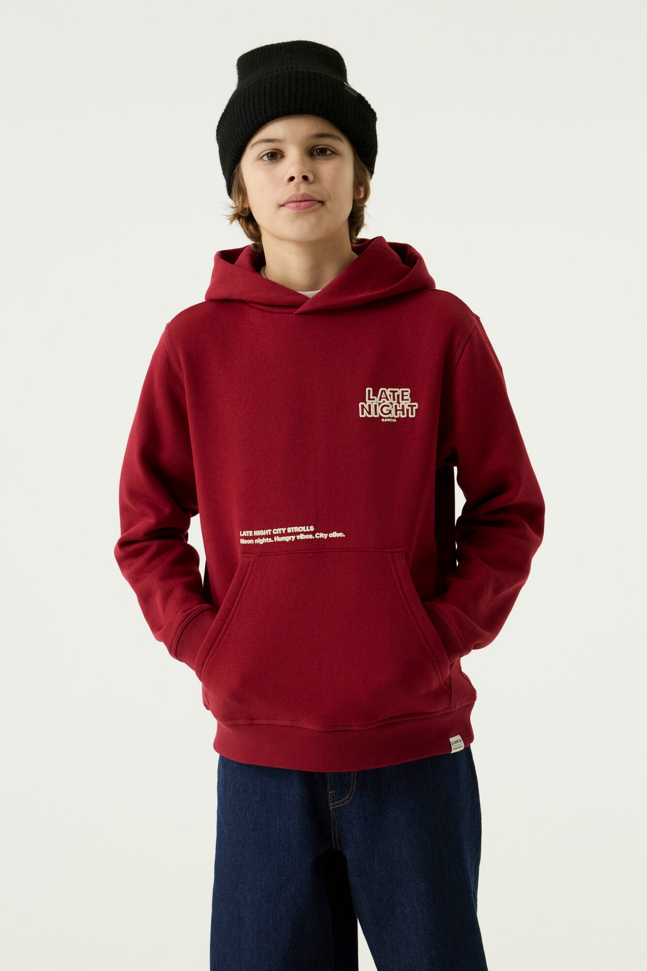 GARCIA Boys Teens Sweater Red Flame