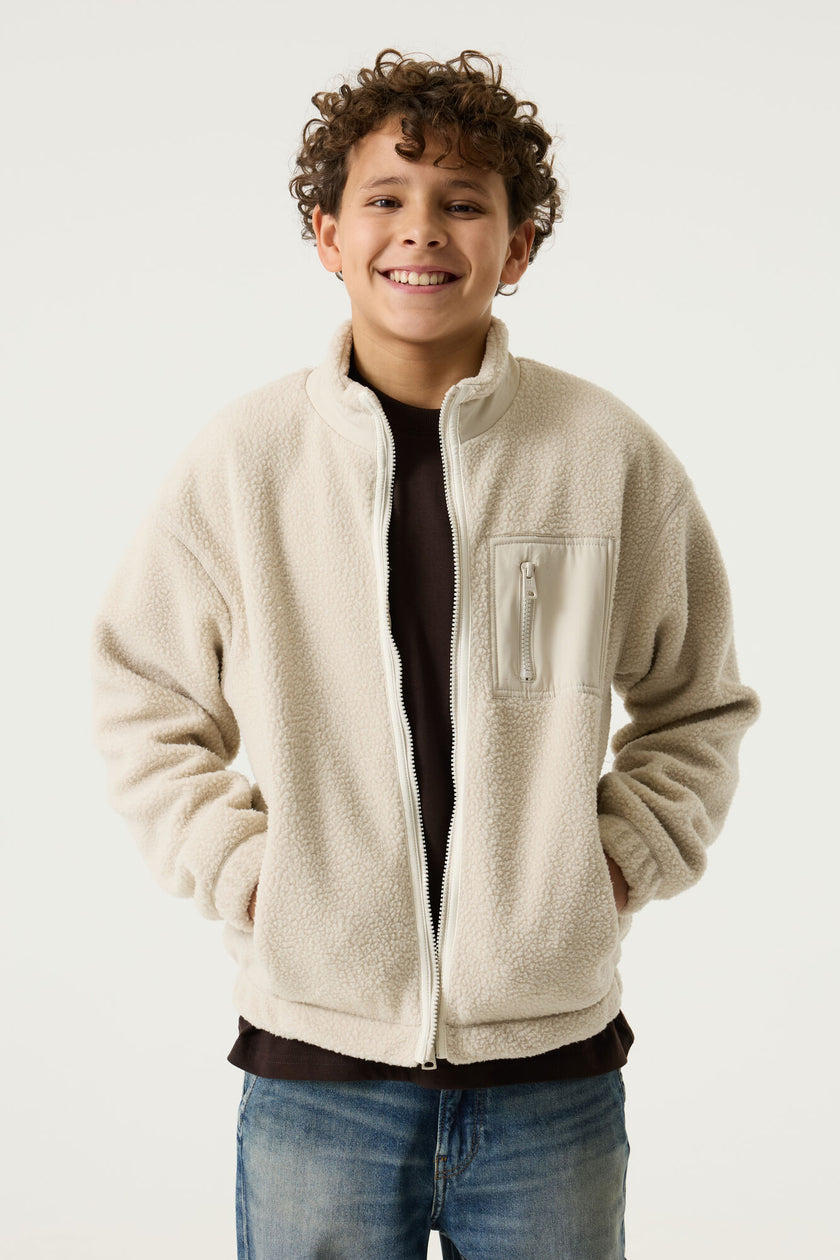 GARCIA Boys Teens Cardigan Sweat Sisal