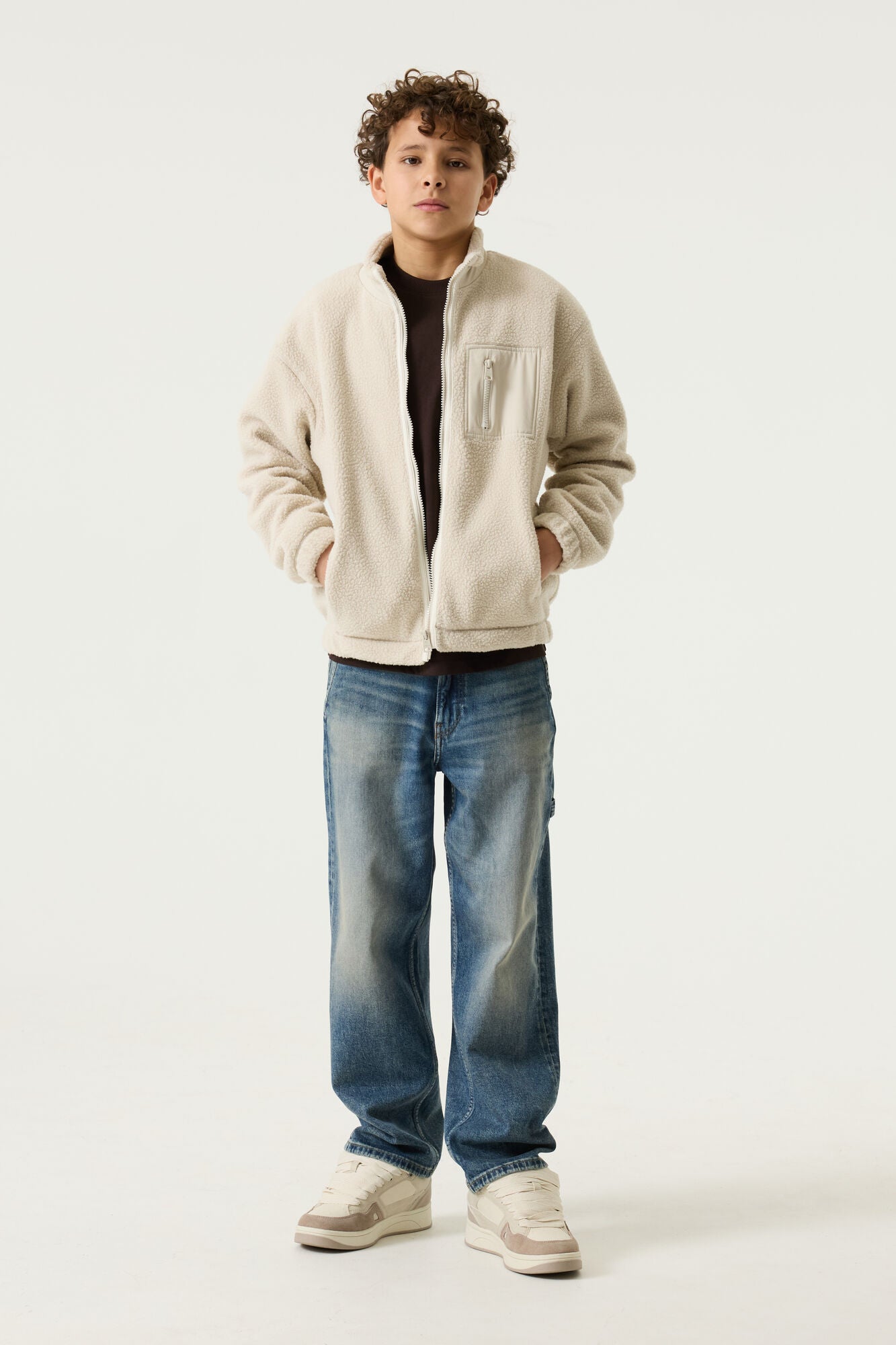 GARCIA Boys Teens Cardigan Sweat Sisal