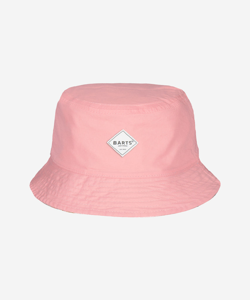 Details:The Antigua Hat Kids is a cotton bucket hat for children and can be worn inside out. Lined with cotton and available in all kinds of cheerful prints.  Sizing:  50cm - Age: 1,5-3Y  53cm - Age: 4-8Y  Color: pink  Composition: 100% cotton 