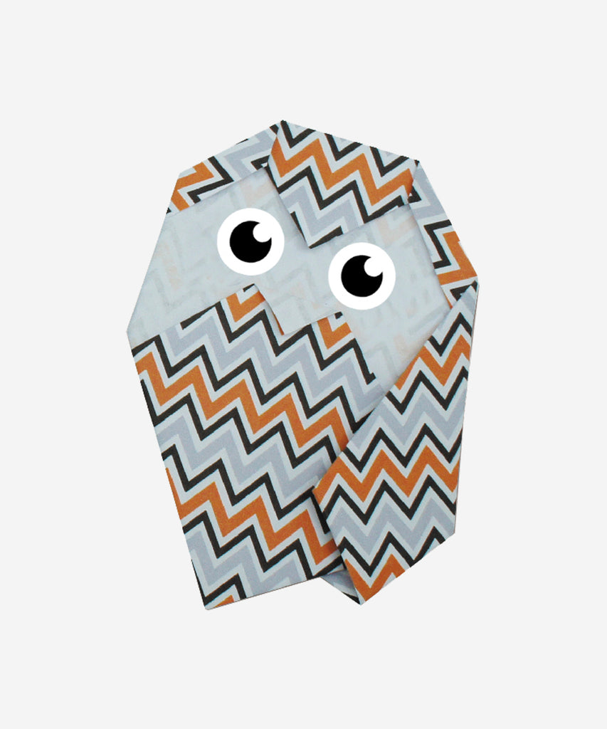 FRIDOLIN  FUNNY ORIGAMI - Owl Small Train your skills! Traditional folding task to train concentration and dexterity.  Size: (w/h): 15 x 15 cm (package)  Contains: 20 sheets of Origami-Paper 4 different paper designs
