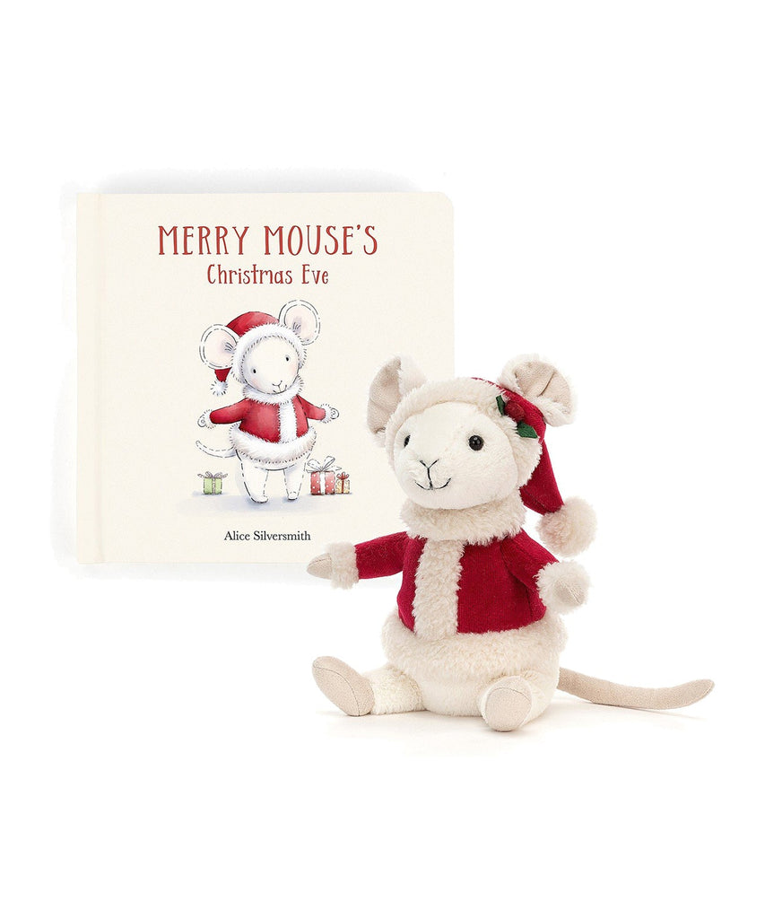 JellyCat London  It's the mouse party of the year! Merry Mouse's Christmas Eve is a beautiful book starring our tiny festive friend. Merry Mouse skis and scoots through the snow, gathering things for her Christmas party. Will she get everything ready in time? A chunky hardback with delightful pictures, it's the perfect present for busy little readers.  Suitable from birth.