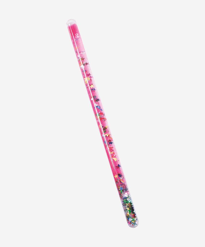 MOULIN ROTY  Magic wand, each slipped into a tulle case and tied with a satin ribbon, made of a plastic tube containing a colourful gel and a multitude of sequins. Let the magic begin.